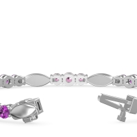Marquise and Round Link Bracelet