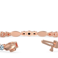 Marquise and Round Link Bracelet