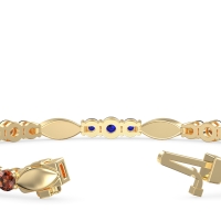 Marquise and Round Link Bracelet