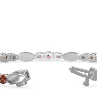 Marquise and Round Link Bracelet