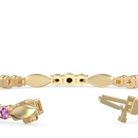 Marquise and Round Link Bracelet