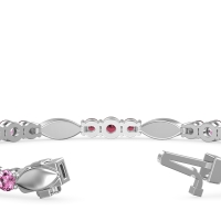 Marquise and Round Link Bracelet