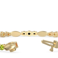 Marquise and Round Link Bracelet