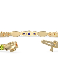 Marquise and Round Link Bracelet