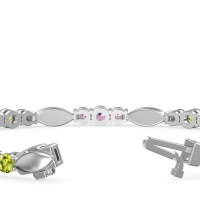 Marquise and Round Link Bracelet