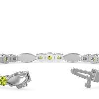 Marquise and Round Link Bracelet