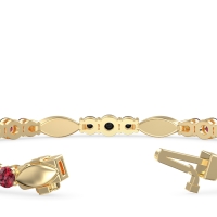 Marquise and Round Link Bracelet