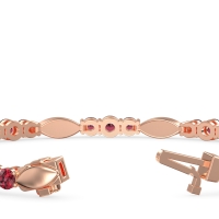 Marquise and Round Link Bracelet