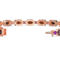 Oval and Round 7 Inch Bracelet