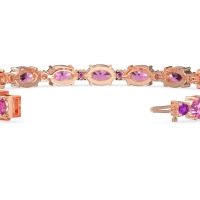 Oval and Round 7 Inch Bracelet