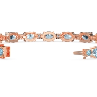 Oval and Round 7 Inch Bracelet