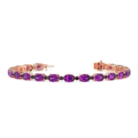 Oval and Round 7 Inch Bracelet