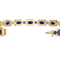 Oval and Round 7 Inch Bracelet