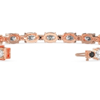 Oval and Round 7 Inch Bracelet