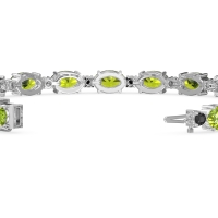 Oval and Round 7 Inch Bracelet