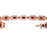 Oval and Round 7 Inch Bracelet