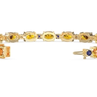 Oval and Round 7 Inch Bracelet