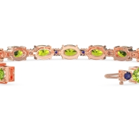 Oval and Round 7 Inch Bracelet