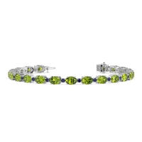 Oval and Round 7 Inch Bracelet