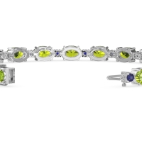 Oval and Round 7 Inch Bracelet