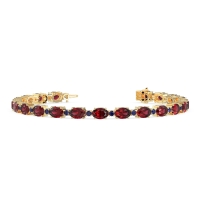 Oval and Round 7 Inch Bracelet