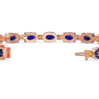 Oval and Round 7 Inch Bracelet