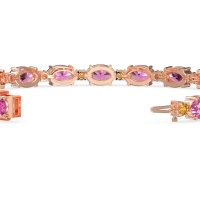 Oval and Round 7 Inch Bracelet