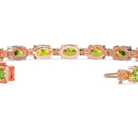 Oval and Round 7 Inch Bracelet