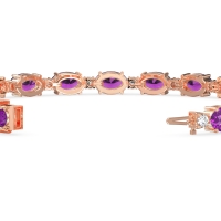 Oval and Round 7 Inch Bracelet