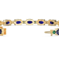 Oval and Round 7 Inch Bracelet