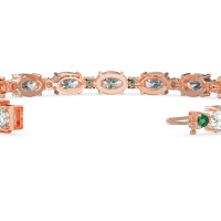 Oval and Round 7 Inch Bracelet