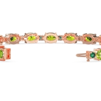 Oval and Round 7 Inch Bracelet