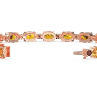 Oval and Round 7 Inch Bracelet