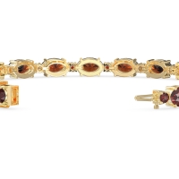 Oval and Round 7 Inch Bracelet