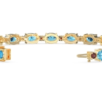 Oval and Round 7 Inch Bracelet