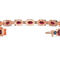Oval and Round 7 Inch Bracelet