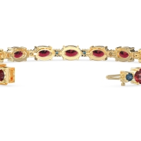 Oval and Round 7 Inch Bracelet