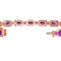 Oval and Round 7 Inch Bracelet