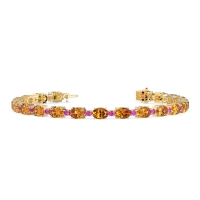 Oval and Round 7 Inch Bracelet