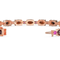 Oval and Round 7 Inch Bracelet