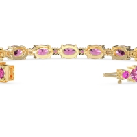 Oval and Round 7 Inch Bracelet