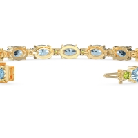 Oval and Round 7 Inch Bracelet