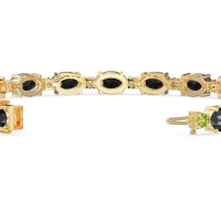 Oval and Round 7 Inch Bracelet