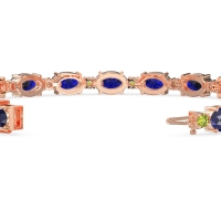 Oval and Round 7 Inch Bracelet