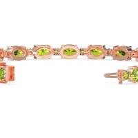 Oval and Round 7 Inch Bracelet