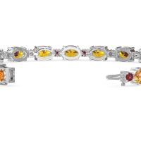 Oval and Round 7 Inch Bracelet