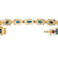 Oval and Round 7 Inch Bracelet