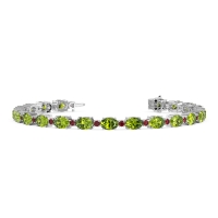 Oval and Round 7 Inch Bracelet