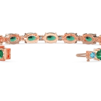 Oval and Round 7 Inch Bracelet