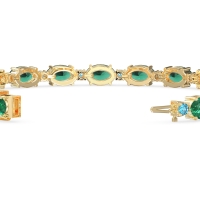Oval and Round 7 Inch Bracelet